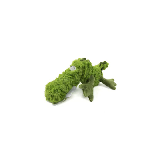 Godog Playclean Gator Squeaker Plush Pet Toy for Dogs & Puppies